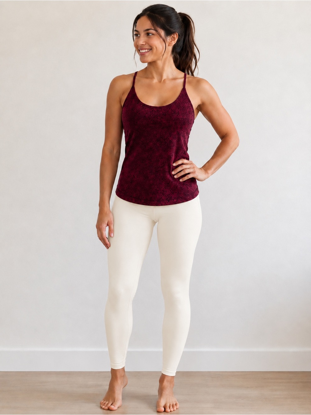 lululemon athletica Crushed Velvet Strappy Camisole in Plum